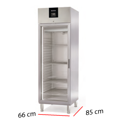Armario Refrigerado Puerta Cristal 645 L 502 W  14-CAGRV-75-1