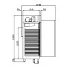 Armario frio en acero doble puerta CAERP-125-40
