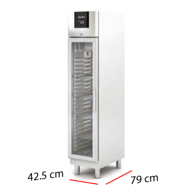 Congelador Inox Puerta Cristal 301L - 385W  14-CAGNV-50-1