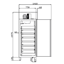 Armario de Pescado 14 cajones Fondo 85 cm 14-CAGRPP-140-2 2