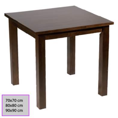 Mesa Bar de Madera de Pino Cuadrada 77-3020M