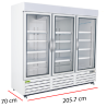Congelador 3 Puertas Cristal SGD-1400