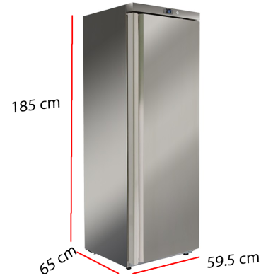 Nevera alta acabado en acero inox 47-AR400SS
