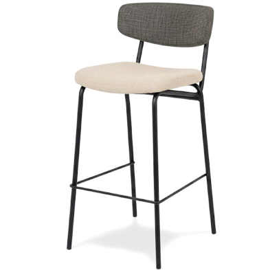 Taburete elgante tapizado