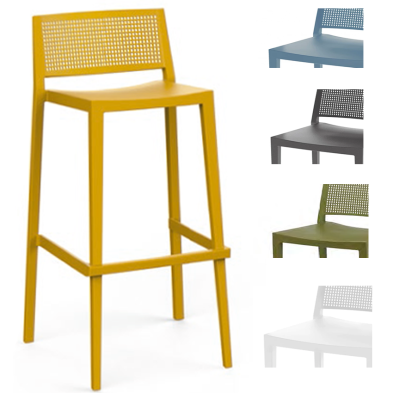 Taburete apilable de terraza