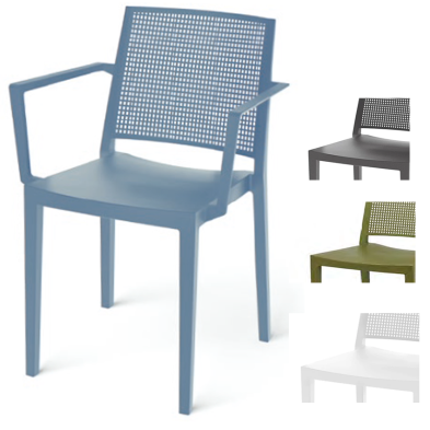 Silla con brazos de terraza