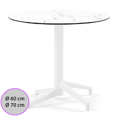 Mesa terraza compacto marmol