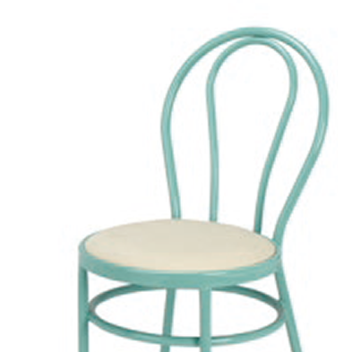 Silla de bares con asiento tapizado Thonet