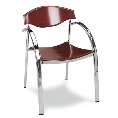 Sillón para bar Apilable MR222 asiento espuma negro