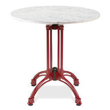 Mesa pie rojo tablero marmol Durango