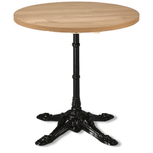 Mesa tablero melamina base negra Calanda 2