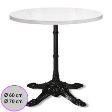 Mesa tablero melamina base negra Calanda