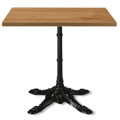 Mesa cuadrada pie forja Calanda