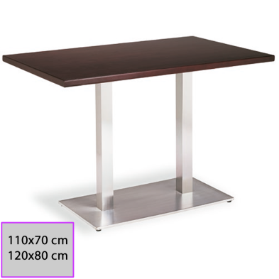 Mesa rectangular doble base. Mod. Obejuna