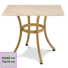 Mesa cuadrada con tablero Werzalit Mod.Plan