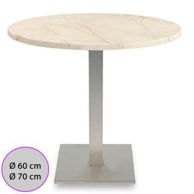 Mesa para cafetería tablero redondo Mod.Birge