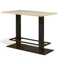 Mesa Alta de Bar Tablero Melamina Rectangular 01-VEGA