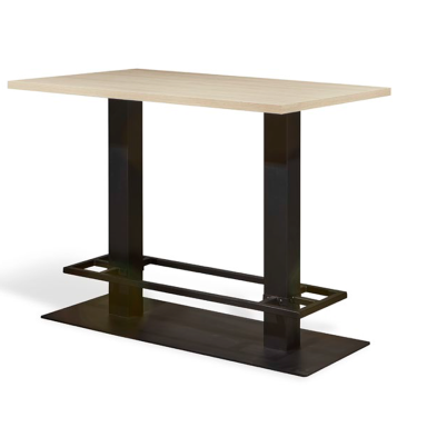 Mesa Alta de Bar Tablero Melamina Rectangular 01-VEGA
