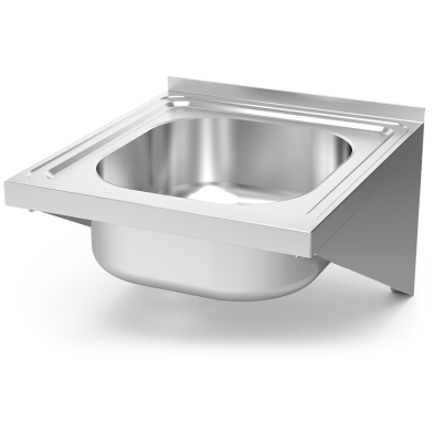 Fregadero inox colgante con escuadras. 057404