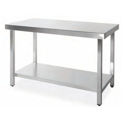 Mesa de trabajo central-estante fondo 60 cm- Largo desde 60 cm.