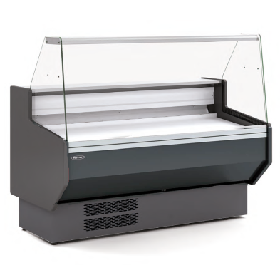 Vitrina Charcutera con cristal recto y reserva refrigerada.VED-8-10-R