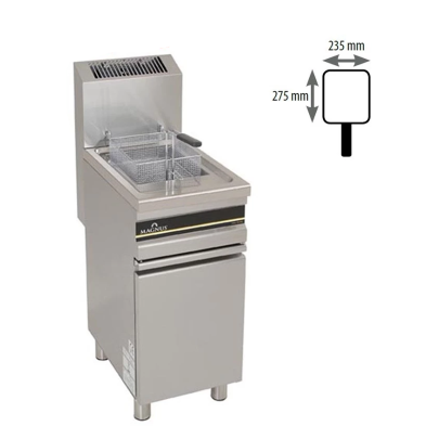 Freidora a gas de 15 litros con mueble 13 kW