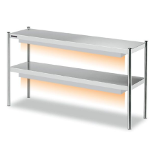 Estante sobremesa con luz y calor halógeno