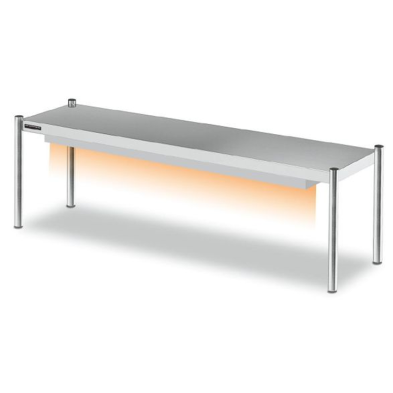 Estante sobremesa con luz y calor halógeno