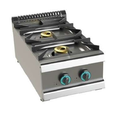 Cocina gas 2 fuegos de 6 y 4.5 kW con termopar