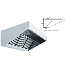Campana industrial para cocinas de 100 x 80 cm de profundidad