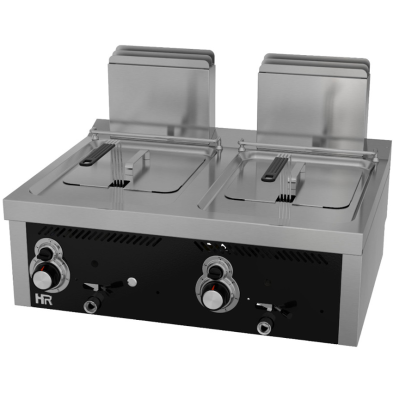 Freidora a Gas DOBLE 8 + 8 Litros - 15.4 Kw. 09-FDG8L8L600S