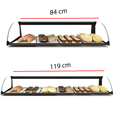 Vitrina para bollería de crista