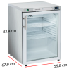Congelador puerta cristal inox CNXG