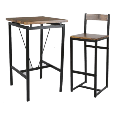 Mesa Alta cuadrada de bar para taburetes. PORTO