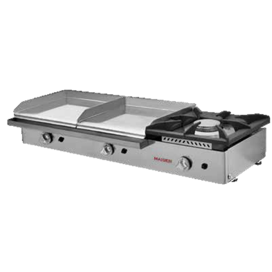 Plancha de cromo duro de 100 espesor con fogón potente