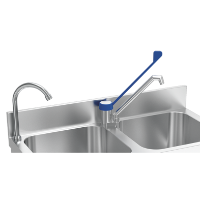 Lavamanos y fregadero con dos cubas 054204