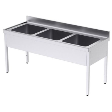 Fregadero con triple cubetas FBG30718