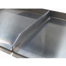 Plancha de cocina a gas para asar con placa CROMO