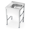 Fregadero pequeño con patas y escurridor