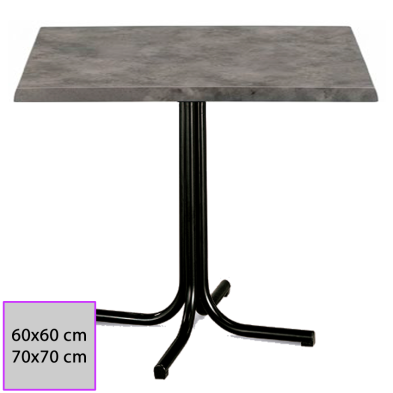 Mesa de bar tablero cuadrado Delicia