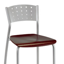 Silla de bar asiento madera