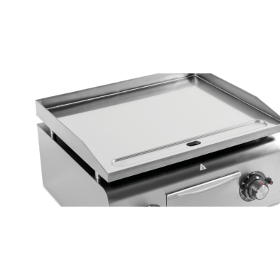 Plancha de gas para asar CROMO 10.6 KW- 15mm.