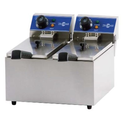 Freidora DOBLE Electrica Bar  6+6L.  6Kw.
