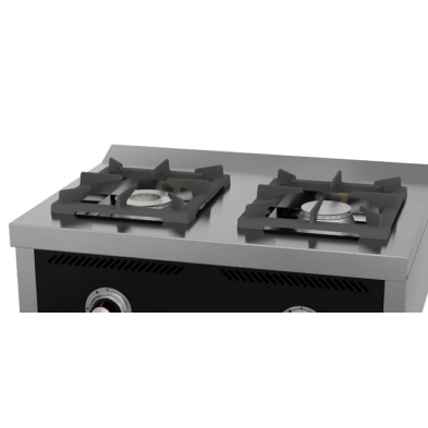 Cocina a Gas 2 Fuegos 8.5 y 6.8 Kw Fondo 60 cm 09-C2F600S