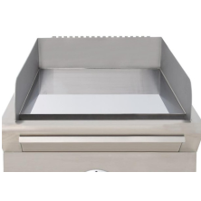 Plancha de gas con placa CROMO 15mm 40FRYGCN
