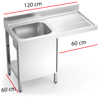 Fregadero con hueco lavavajillas