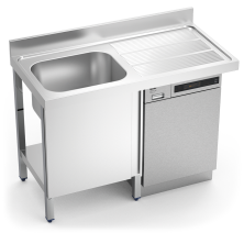 Fregadero con hueco lavavajillas