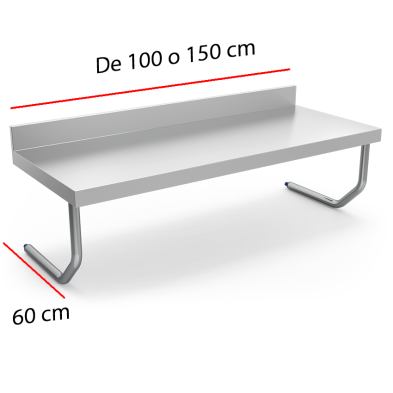 Encimera para cocina de pared