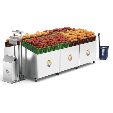 Expositor de frutas y verduras