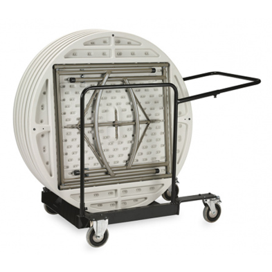 Carro para transportar mesas plegables redondas